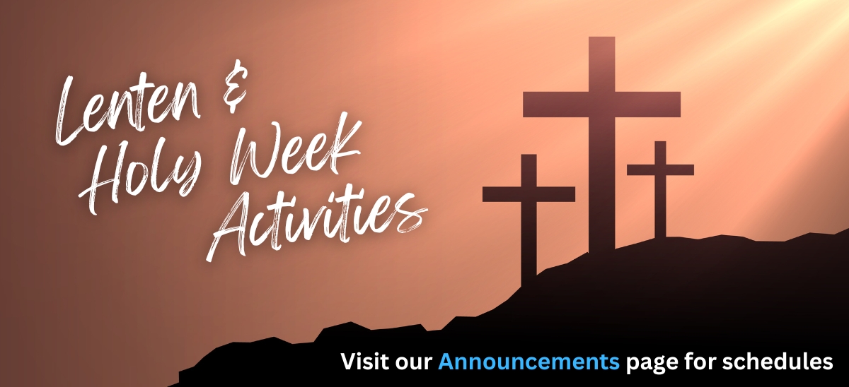 Lenten-Holy Week Activities